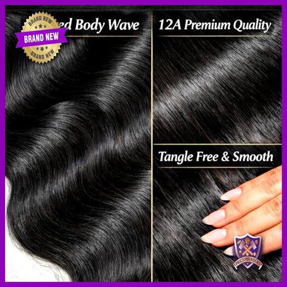 Brazilian Body Wave Human Hair Bundles 20-26 Inch Virgin Hair Extensions main image 2